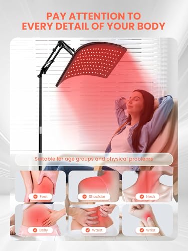 Red-Light-Therapy-for-Body-Removable-Infrared-Light-Therapy-Panel-with-Stand-660nm-Deed-Red-Light-and-850nm-Near-Infrared-Red-Light-Therapy-for-Face-at-Home-Adjustment-for-Full-Body