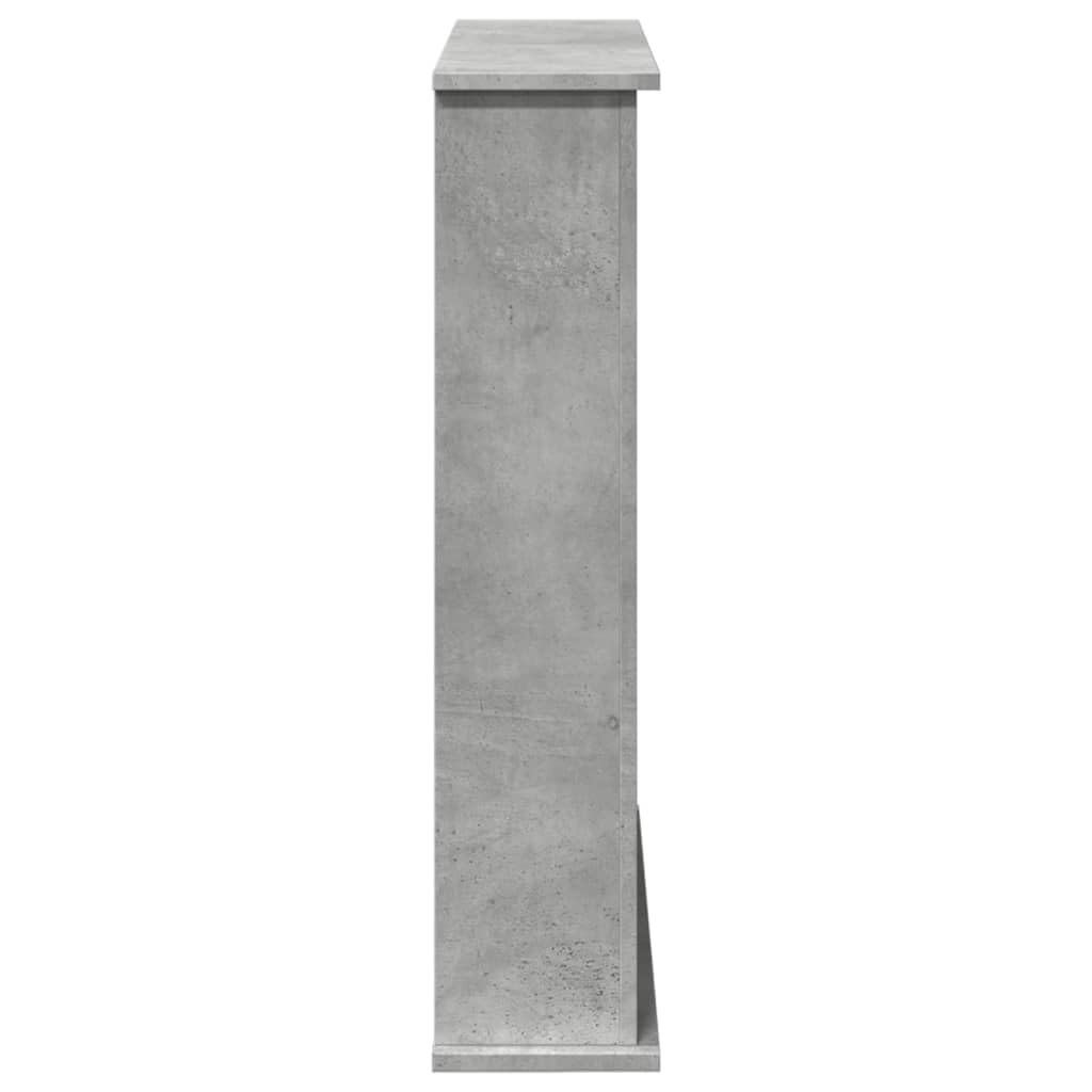 vidaXL Obudowa kominka, szarość betonu, 75x20x87,5 cm, obudowy kominków, rama kominka, zabudowa kominka, kominek, gzyms do kominka, dekoracja kominka