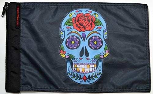 Forever Wave Sugar Skull Flag
