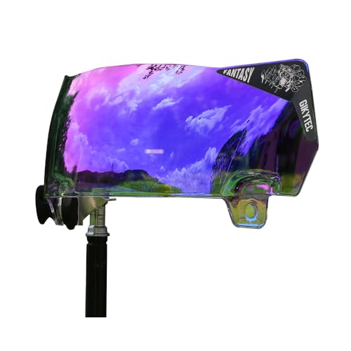 GIKYTEC Football helmet visor Anti-Fog Scratch Resistant Used for riddell speed flex helmet - Football for Youth & Adult (revo clear purple Anti-Fog)