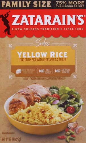 Image of Zatarain's Family Size Yellow Rice, 15 oz (Pack of 3)