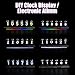 MOSHOU Nixie Tube Clock, RGB Color Pseudo-Nixie Tube, Customized Electronic Album, New Weather Mode 6 IPS Display Screen APP Control (with RGB Lightbar)