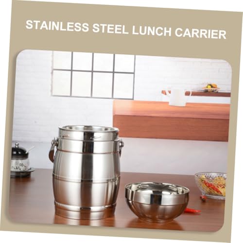 Boîte à lunch isotherme double compartiment 2,2l inox POPETPOP - 5