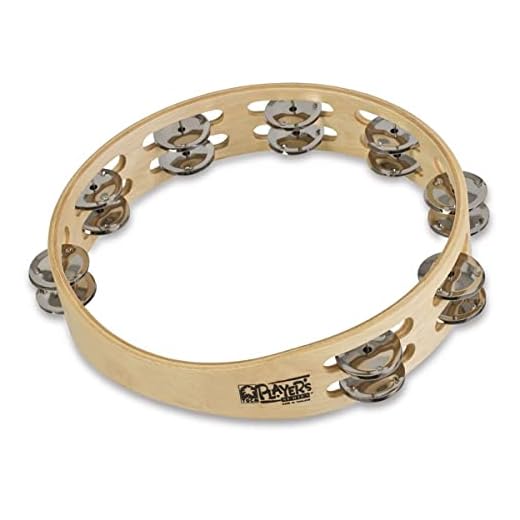 Toca T1090 Player's Wood Tambourine, 9-Inch Double Row