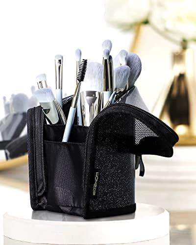 Makeup Brush Set, EIGSHOW 15 Pcs Professional Make Up Brushes Kit, Foundation Powder Concealers Eye Shadows Makeup for Eye Face Liquid Cream Cosmetics Brushes Set with Portable Bag (Babyblue)