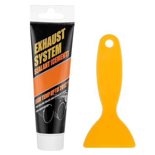Flintronic Masilla Tubo de Escape, Pasta de Reparación de Escape de 150 g, Resistente al Calor Pasta de Escape, Pasta de Montaje de Escape, para Silenciadores de Coche, Tubos de Escape
