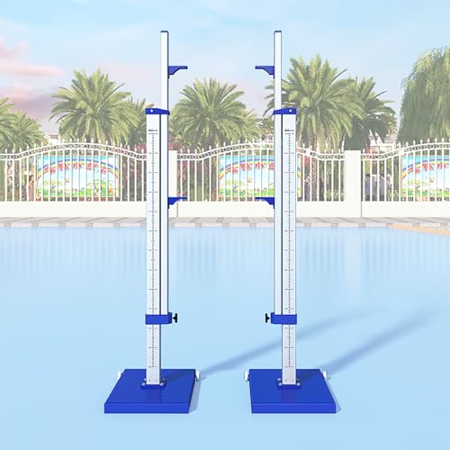 Estándares de salto altos portátiles con base estable para entrenamiento y atletismo escolar