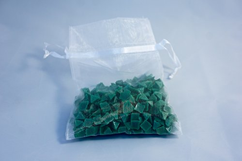 1/4 Inch Green Plastic Resin Pyramid (Approx 320 Grit) Tumbling Or Vibratory Media 4.7 Lbs/2.1 Kg | Includes A (Clean, Dry And Store) Bag | For Use In Vibrating Tumbler Or Rotating Tumbler #TOP7
