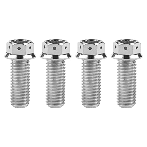 Tornillos de cabeza hexagonal de titanio M10 x 25 mm con acabado pulido anticorrosión duradero