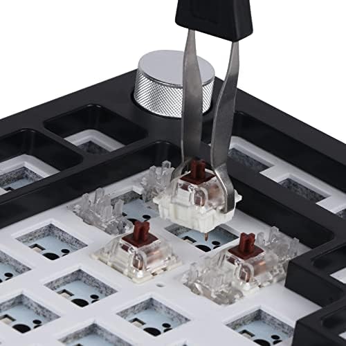EPOMAKER NEXT TIME Skyline Gasket-mounted 75% Hot Swappable Wired Gaming Keyboard DIY Kit with RGB Backlight, Rotary Knob, Compatible with 3Pin 5Pin Gateron/Cherry/Kailh/Otemu Switch (White)