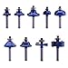 LU&MN Carbide Tipped Router Bit Set ( 24 PCS) with 1/4