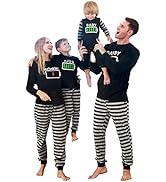 Family Pajamas Christmas Pjs Matching Set Striped Sleepwears Pants Xmas Jammies Holiday Christmas...