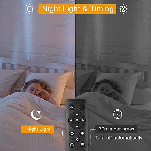 12 Inch Dimmable Flush Mount Led Ceiling Lights Fixtures 24 Watt With Remote Control, Color Temperatures In 3000K-6000K, Flat Round Ceiling Lamp Mount For Bedroom Kitchen Utility Laundry Closet Room #TOP4