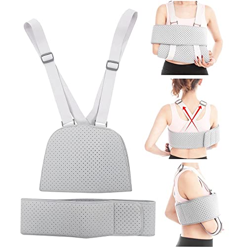 Orthopedic Arm Sling With Fixing Band For Broken Bones Fractures Dislocations And Sprains - Shoulder Immobilizer For Support And Recovery #TOP1
