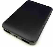 Amazon | モバイルバッテリー ブラック 5000mAh 大容量 軽量