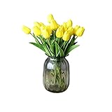Hecho de material de seda premium, el tulipán artificial es exquisito con un toque real.