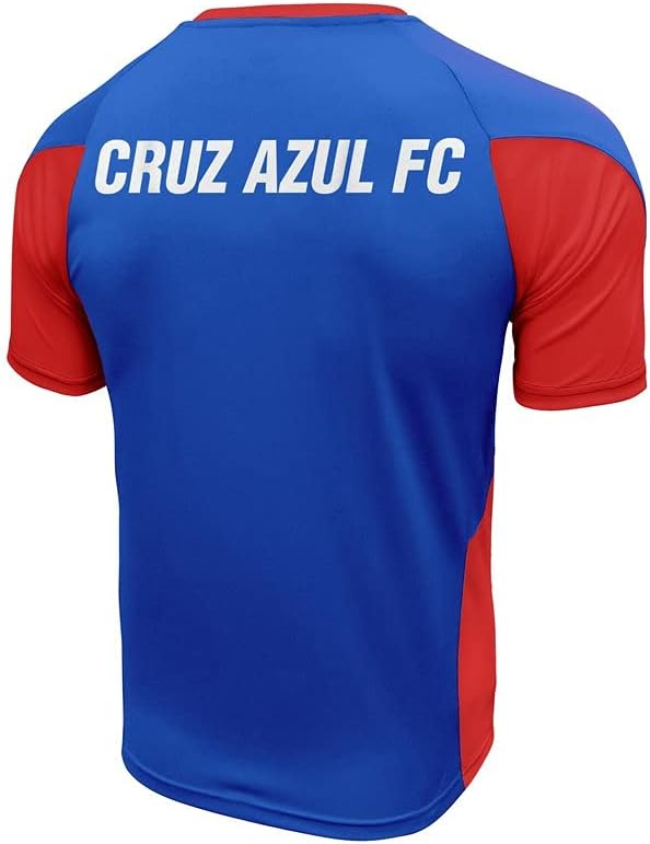 Icon Sports Men Cruz Azul Officially Licensed Soccer Poly Shirt Soccer T-Shirt -03