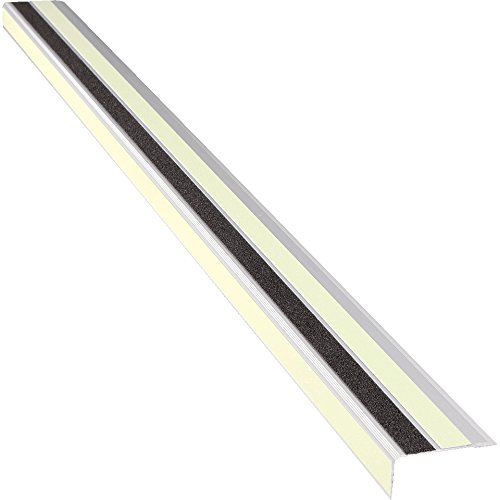 LEMAX® PERMALIGHT power Treppenkantensch.profil,2 Streifen,R10/R13 Glitter,66x30x1000mm
