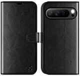 OCASE Kompatibel für Google Pixel 10 Pro XL Hülle PU Leder [Standfunktion] [Kartenfach] [RFID-Sperrung Schützt] Handyhülle Lederhülle Klapphülle Kartenfach Flip Cover Schwarz