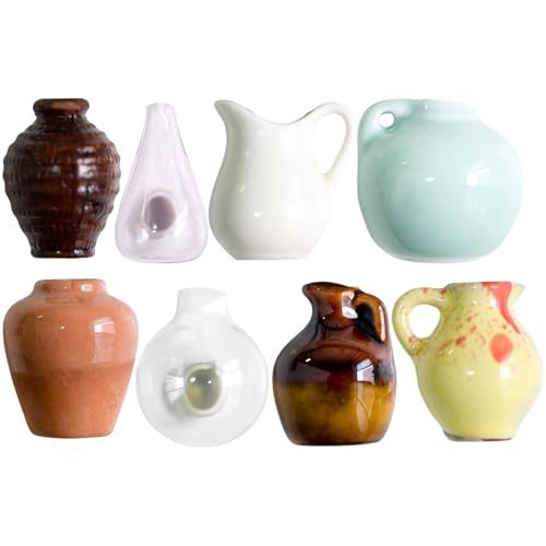 Vase Magnets - 3D Ceramic Flower Pocket Vases, Whiteboard Decoration