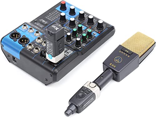 Xvive Sistema de microfone sem fio U3C 2,4 GHz XLR transmissor e receptor sem fio para microfone con