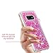 Galaxy S10E Case,DAMONDY 3D Moving Bling Liquid Glitter Floating Dynamic Flowing Love Heart Ultra Clear Soft TPU Case for Samsung Galaxy S10E (5.8 inch)-Pink