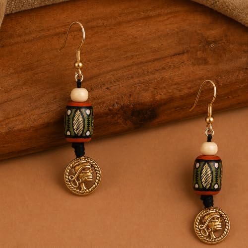 Image of Handcrafted Bohemian & Tribal Earrings for Women - Ethnic Brass, Floral & Festival-Inspired Statement Designs in Drop, Dangle, Hoop & Stud Styles