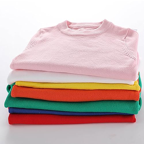 Toddler Baby Girl Boy Solid Color Knit Sweater Round Neck Long Sleeve Pullover Sweaters Tops Kids Fall Winter Clothes2