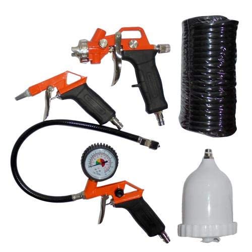 Black & Decker 4-Piece Air Tools Kit, Professional All Purpose Home DIY & Painting Kit, Ideal for Garage, Office, Black