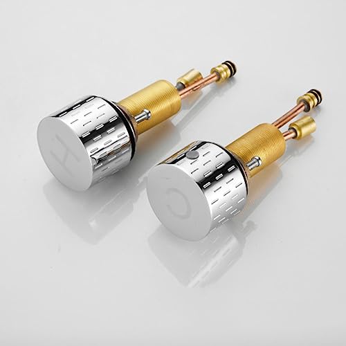 Robinet d'évier à bec pivotant 360° et double commande pour lavabo 3 trous - 6