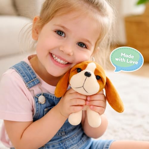 Image of TOYTALES Puppy Dog Soft Toy | Cute Plush Stuffed Puppy for Kids & Babies | Huggable Dog Plush for Boys & Girls | Adorable Gift for Birthdays & Baby Occasions - 18CM