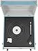 Crosley CR6233F-TN Dansette Bermuda Bluetooth in/Out Portable Vinyl Record Player Turntable with Aux-in, Tourmaline