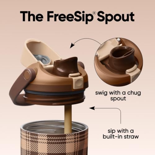 Owala FreeSip Sway Stainless Steel Water Bottle 30 oz, Plaid and Simple - image 2