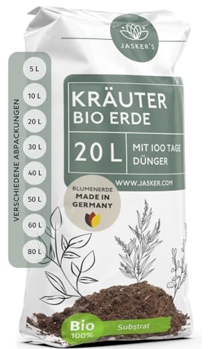 Kräutererde Bio 20 L | Lockere Erde für Kräuterpflanzen Mit Wurzelaktivator | Kräuter Erde Für Aromâ€¦ – Miniatur