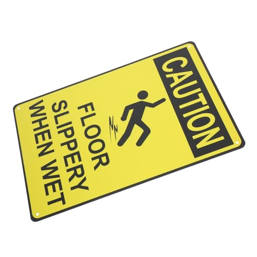 Cabilock Road Sign Warning Sign for Slippery Floors Rounded Corner Design for Safety for Commercial Use and Roadside Alerts