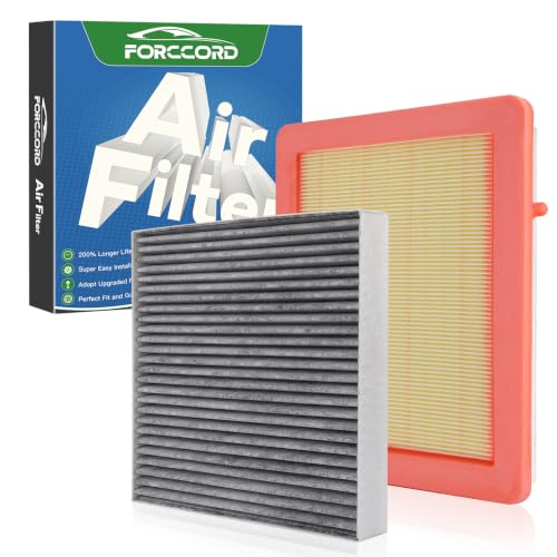 Image of Cabin & Engine Air Filter Fit for 2016-2020 Buick Envision L4 2.0L, 2017-2020 Envision L4 2.5L Activated Carbon Cabin Filter Replace#CF11966 22971580 Car Accessories