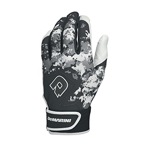 DeMarini Digi Camo II Batting Gloves, Black, Large, Pair