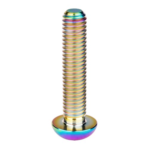 Image of Titanium Bolt M4x6 8 10 12 15 20mm Hex Head Screws for Bicycle Pack of 4 (Rainbow, M4x20mm)