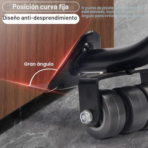 Miniatura 6 de Juego De Ruedas De Transporte Para Muebles, Sistema De Deslizamiento Con Elevador De Carga, 4 Unidades Y Juego De Elevadores De Muebles Para Hijas, Ruedas Giratorias 360 Grados Con Freno De Pie