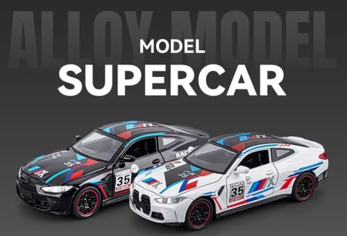 Image of 1:32 Scale M4 Track Version Alloy Pickup Car Toy Metal Pull Back Diecast Car with Openable Door and Sound Light, Gifts Toys for Kids【Black】