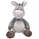 Materiales de alta calidad: los peluches de burro están hechos de algodón de alta calidad, suave y esponjoso, agradable al tacto, seguros y materiales, adecuados para el uso familiar.