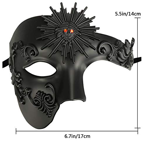 Image of Coddsmz Couples Masquerade Mardi Gras Christmas Venetian Cosplay Costume Halloween Party Mask Set