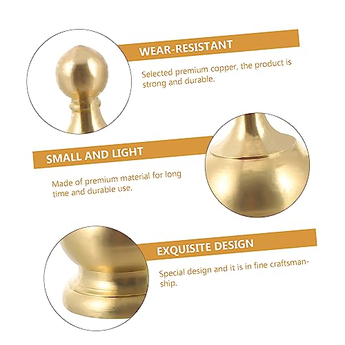 Image of DOITOOL 2pcs -Shaped Replacement Lamp Finial Knob for Lighting Decor Chic Design for Table and Floor Lamps Smooth Polished Artistic Atmosphere