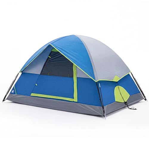 NEWBULIG 2-4 Person Camping Tent, Lightweight 5 Min Easy...