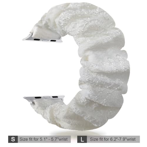 Image of Scrunchie Band Compatible with Apple Watch Bands 38 /40 /41 /42mm,S