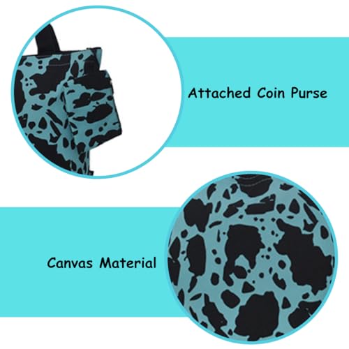 Image of NGIL Medium Top Zipper Closure Canvas Tote Bag with Attached Matching Coin Purse For Moms and Nurses