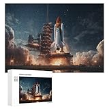 【Space Shuttle Launch Puzzles de haute qualité】 : nous sommes fiers de dire que tous nos puzzles sont produits en utilisant une technique de découpe de précision pour une finition semblable à celle d'une affiche. Cela garantit que votre puzzle terminé semble lisse et homogène, pour un résultat dont vous pouvez être fier.