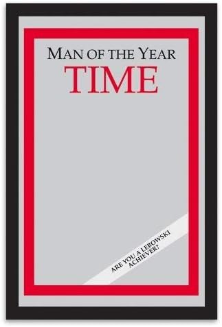 Empire Merchandising 538086 Printed Mirror with Plastic Frame with Wood Effect Featuring Time Magazine Man of the Year 20 x 30 cm