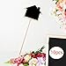 FQRDKT Small Chalkboards Signs Price Tags 10x Wood Ideal Gift Smooth Surface Small Blackboard Table Signs for Daily Event Weddings, 8x7.5x11cm