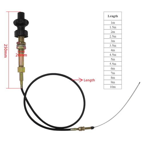 Cable acelerador universal de alta resistencia para compactadora 2